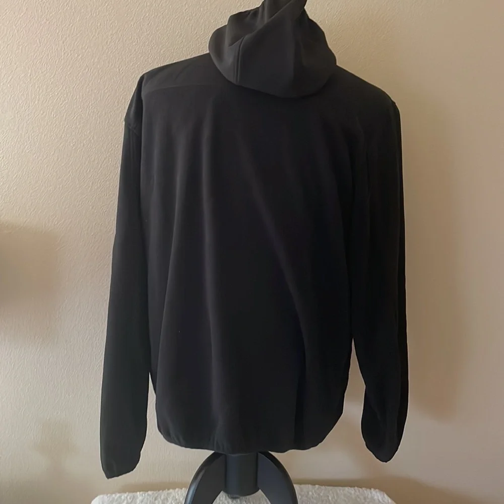 Reebok Black Full Zipper Fleece w/hood Size XL